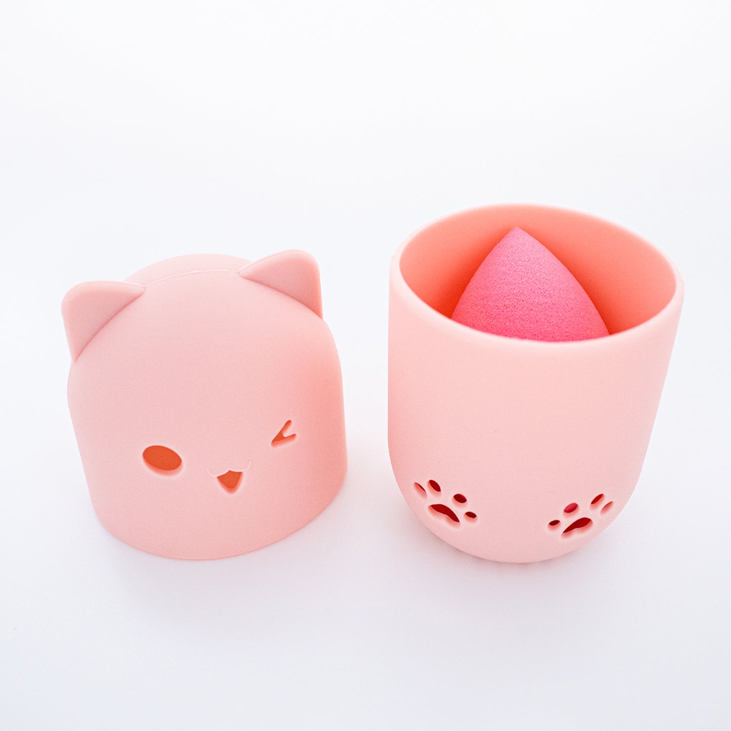 CAT SILICONE - BLENDING SPONGE HOLDER (ROSE)