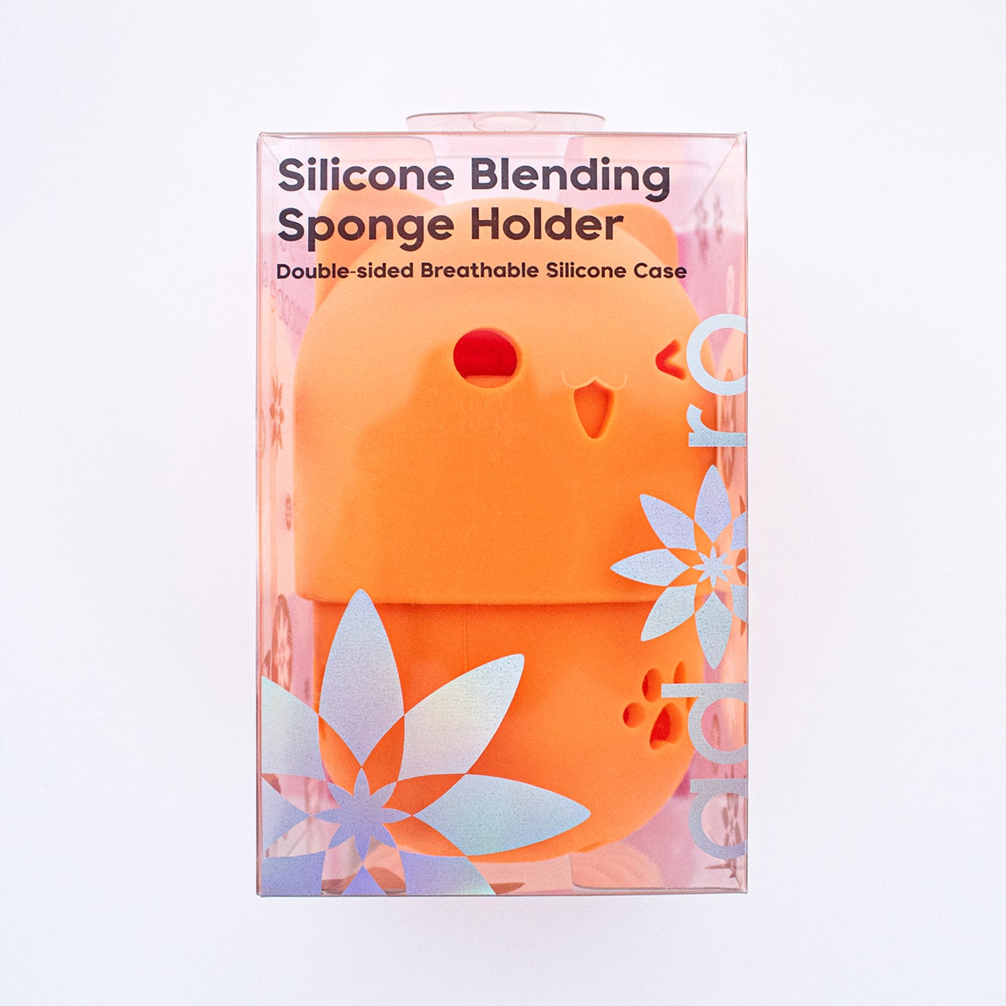 CAT SILICONE - BLENDING SPONGE HOLDER (TANGERINE)