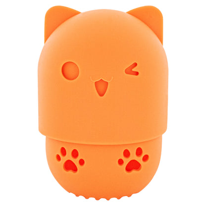 CAT SILICONE - BLENDING SPONGE HOLDER (TANGERINE)