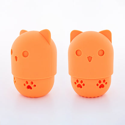 CAT SILICONE - BLENDING SPONGE HOLDER (TANGERINE)