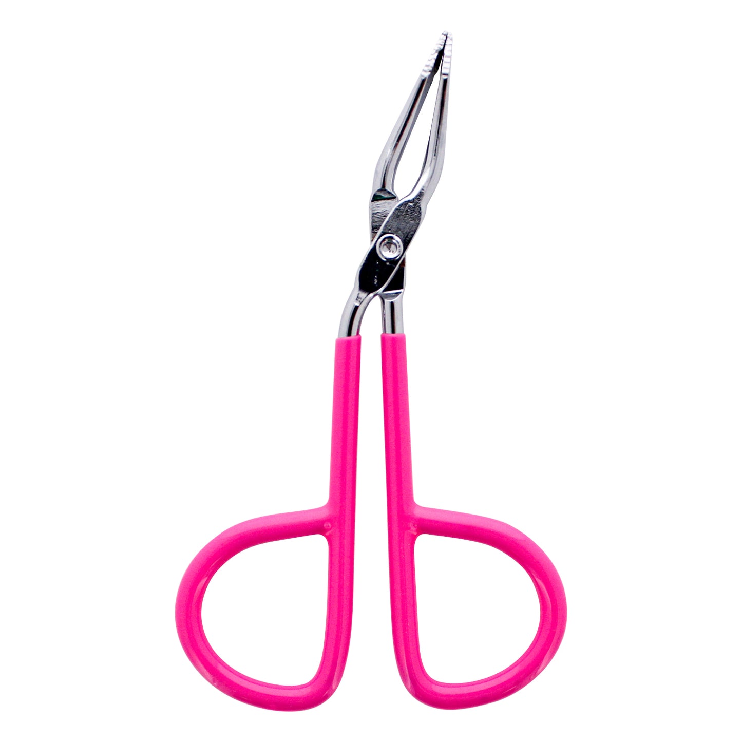 EZ GRIP SCISSOR TYPE TWEEZER (FUSCHIA)