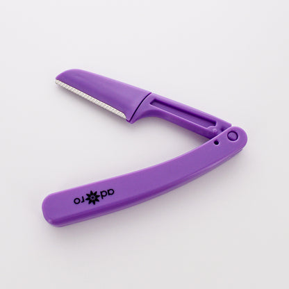 FOLDING EYEBROW RAZOR - 3 PC (MINT / VIBRANT VIOLET / FUSHIA POWER)