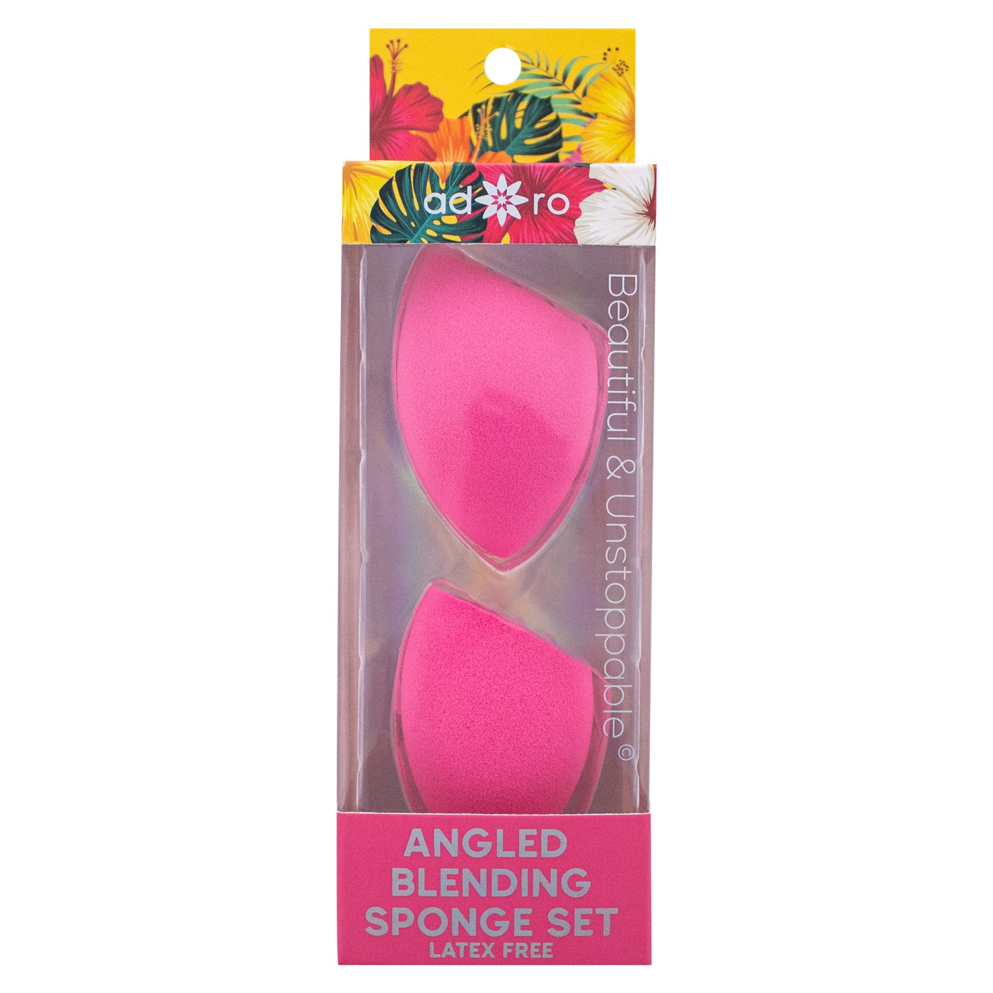 BLENDING SPONGE - 2 PC TEAR DROP W/ CUT (MUAVE)