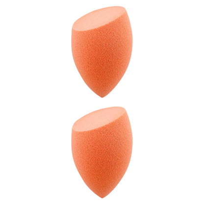 BLENDING SPONGE - 2 PC TEAR DROP W/ CUT (BLUSH PINK)