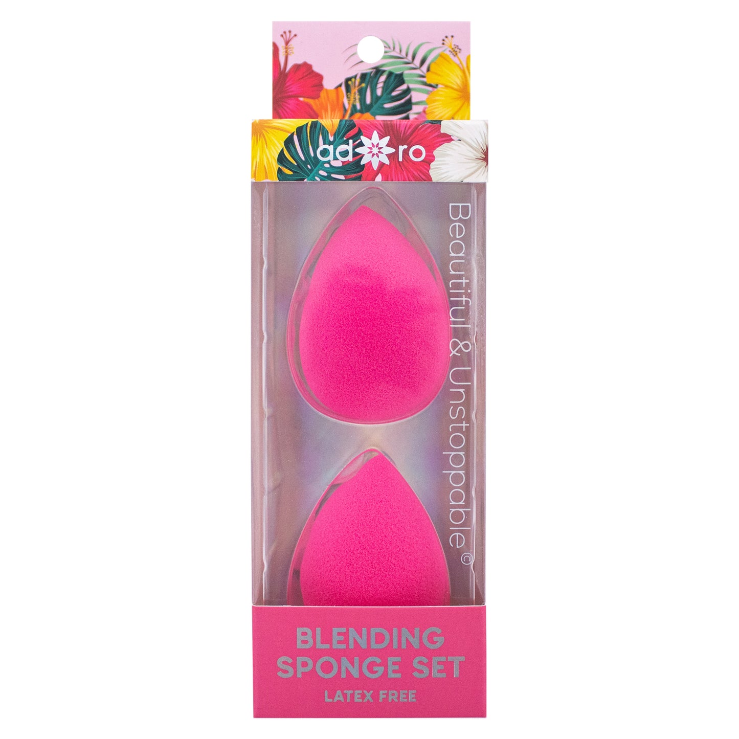 BLENDING SPONGE - 2 PC TEAR DROP (AWESOME PINK)