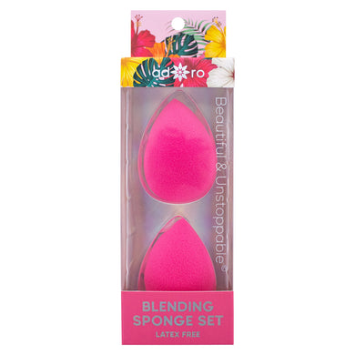 BLENDING SPONGE - 2 PC TEAR DROP (AWESOME PINK) – ADORO