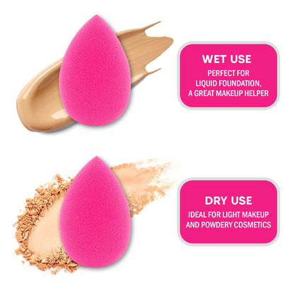 BLENDING SPONGE - 2 PC TEAR DROP (AWESOME PINK)