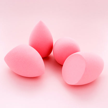 BLENDING SPONGE - 2 PC TEAR DROP W/ CUT (BLUSH PINK)