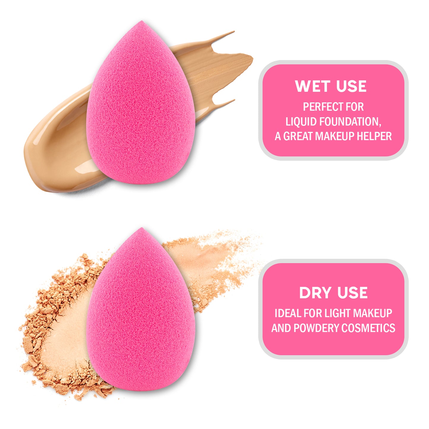 BLENDING SPONGE - 2 PC TEAR DROP (MUAVE)