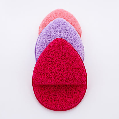 CLEANSING PAD 3 PC (FUSCHIA, PURPLE, PINK)