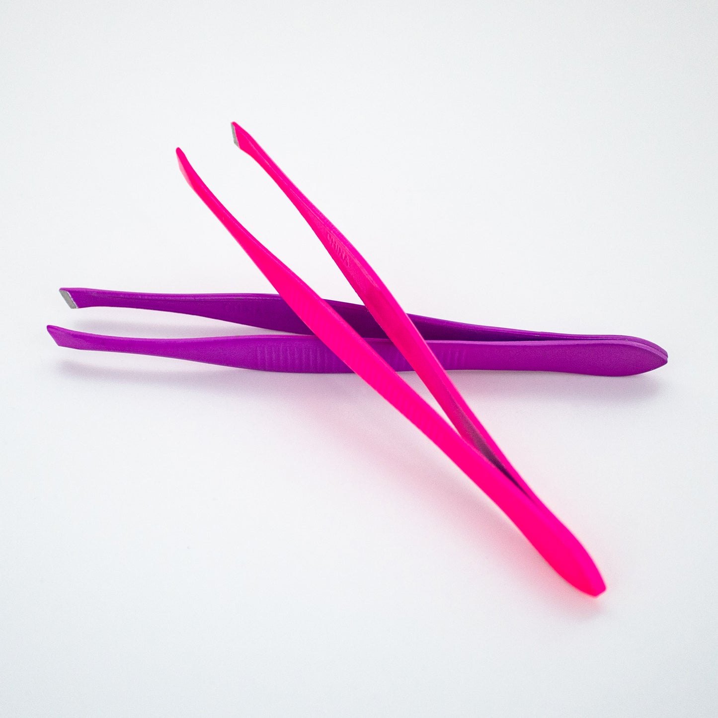 SLANT TIP TWEEZER - ASSORTED COLOR(S) : 60PC / JAR