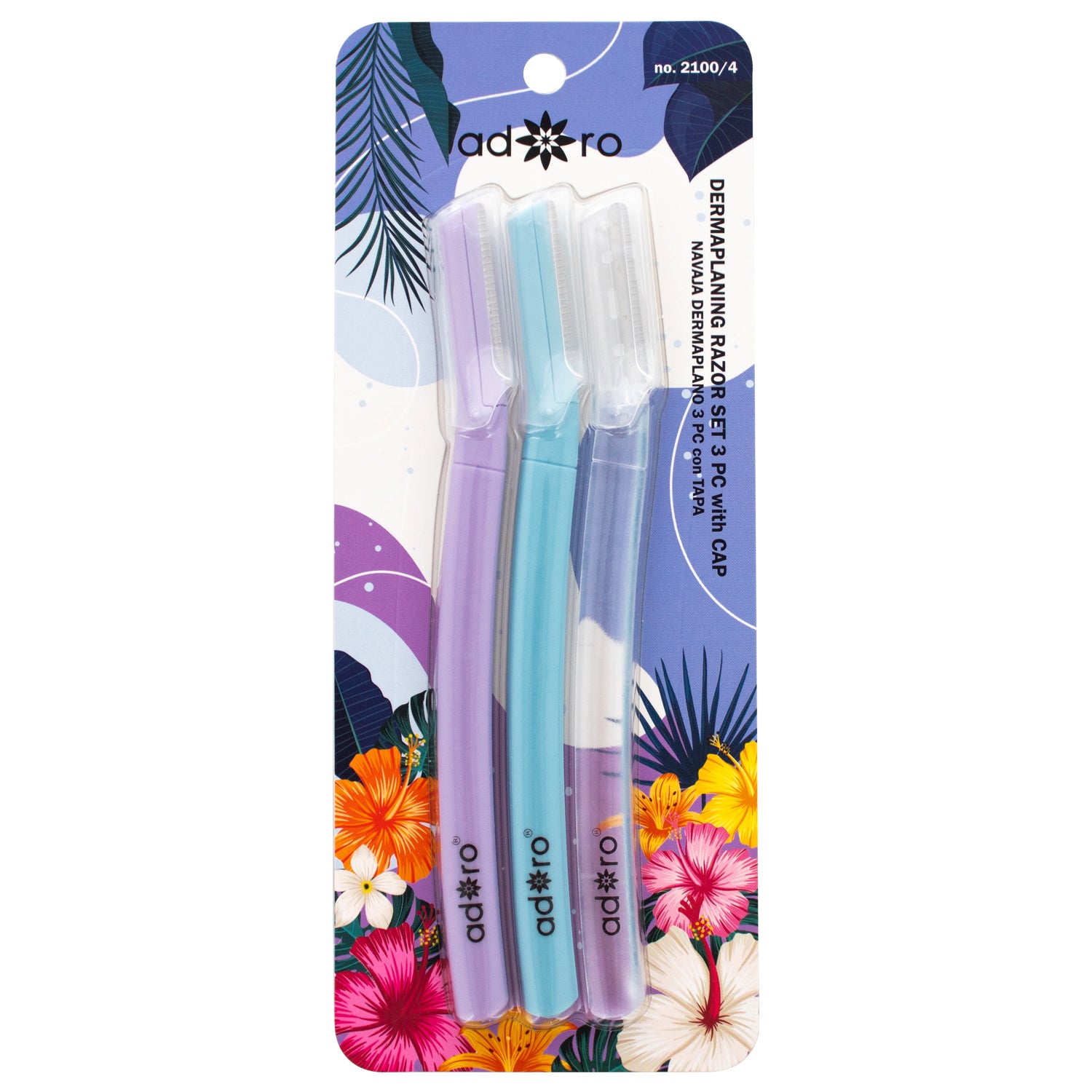 3PC DERMAPLANE RAZOR (LAVENDER FIELDS) – ADORO COSMETICS