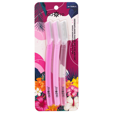 3PC DERMAPLANE RAZOR (AWESOME PINK) – ADORO COSMETICS