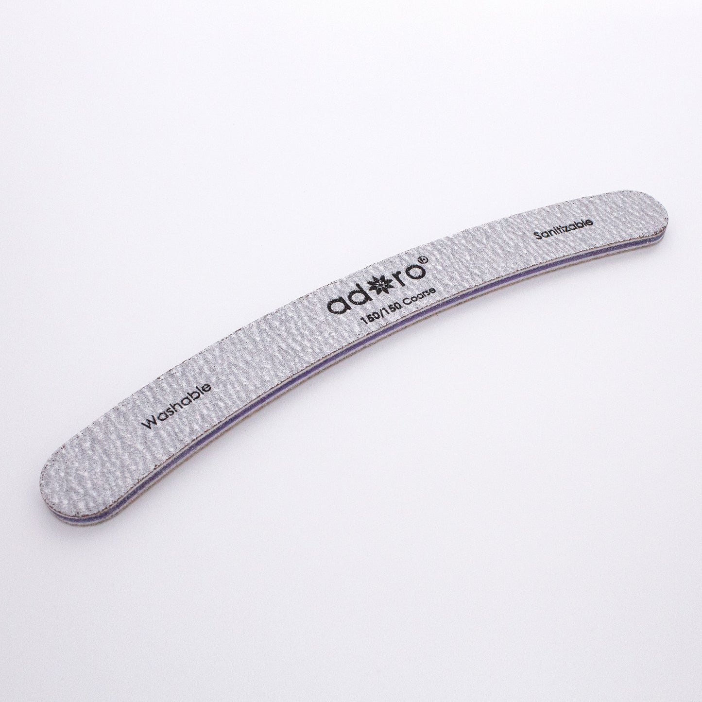 CURVE (BANANA) NAIL FILE ZEBRA GRIT 150/150 : 50PC/PACK