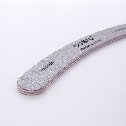 CURVE (BANANA) NAIL FILE ZEBRA GRIT 180/180 : 50PC/PACK