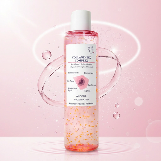 COLLAGEN RX COMPLEX ampoule bottle – Hydrolyzed Collagen + Peptide-4 Complex firming hydrating ampoule for bouncy glow