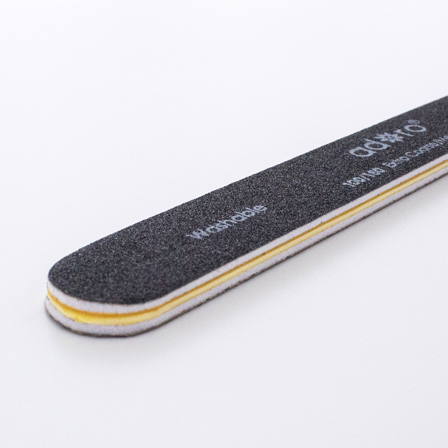 STRAIGHT NAIL FILE BLACK GRIT 100/180 : 50PC/PACK