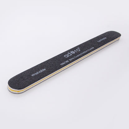 STRAIGHT NAIL FILE BLACK GRIT 100/180 : 50PC/PACK