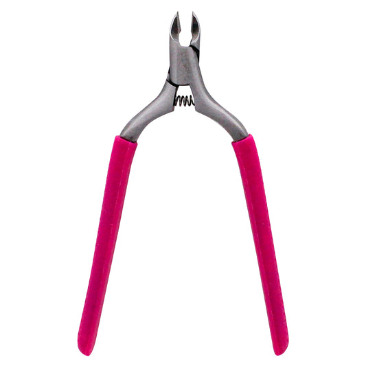 3/4 JAW CUTICLE NIPPER W/ GRIP (PINK)