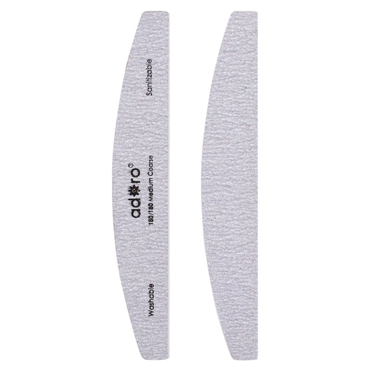 HALF MOON NAIL FILE ZEBRA GRIT 150/150 : 50PC/PACK