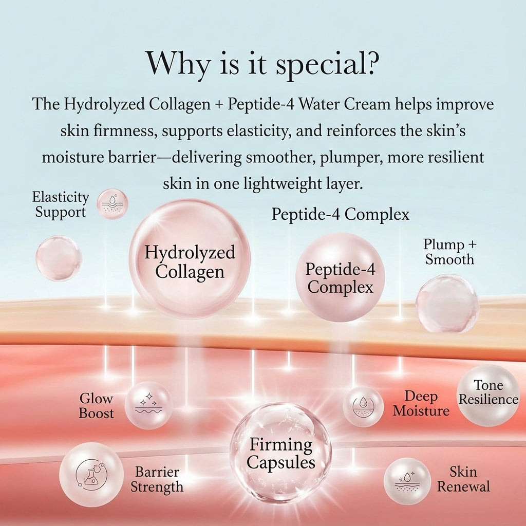 H2O Aqua Bomb - Hydrolyzed Collagen & Peptide RxCOLLAGEN RX COMPLEX (Hydrolyzed Collagen + Peptide-4 Complex) H2O AQUA BOMB Moisturizer