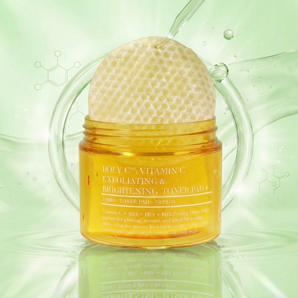 VITAMIN C + BHA + AHA + PHA (Dual-Sided Exfoliating Toner Pads)