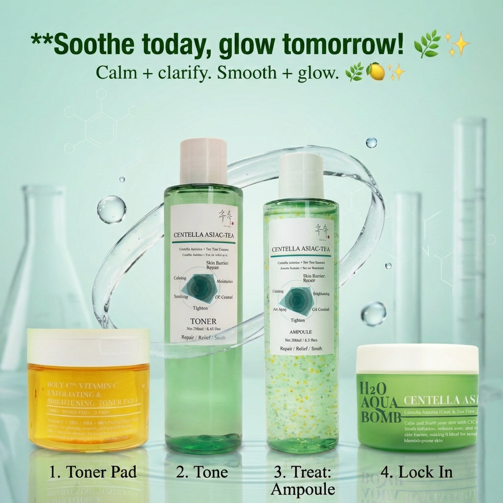 VITAMIN C + BHA + AHA + PHA (Dual-Sided Exfoliating Toner Pads)