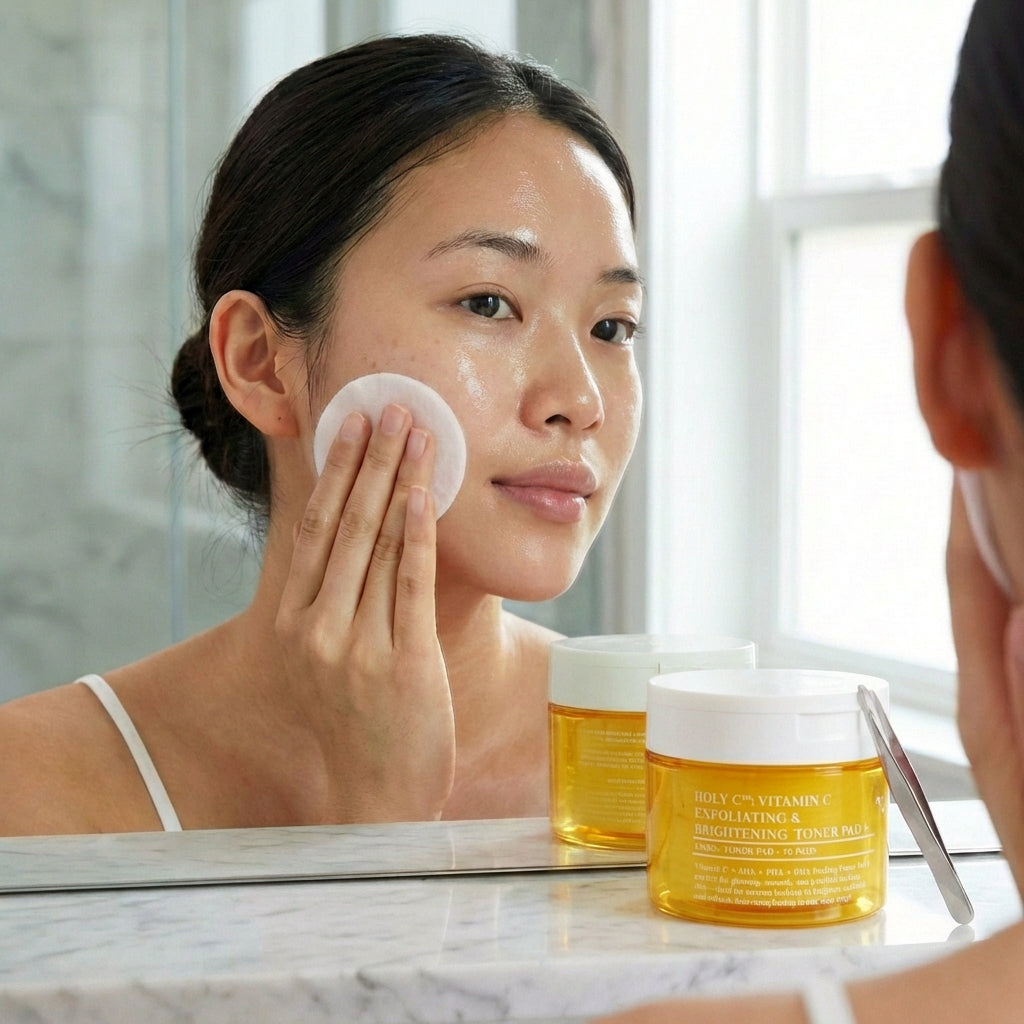 VITAMIN C + BHA + AHA + PHA (Dual-Sided Exfoliating Toner Pads)